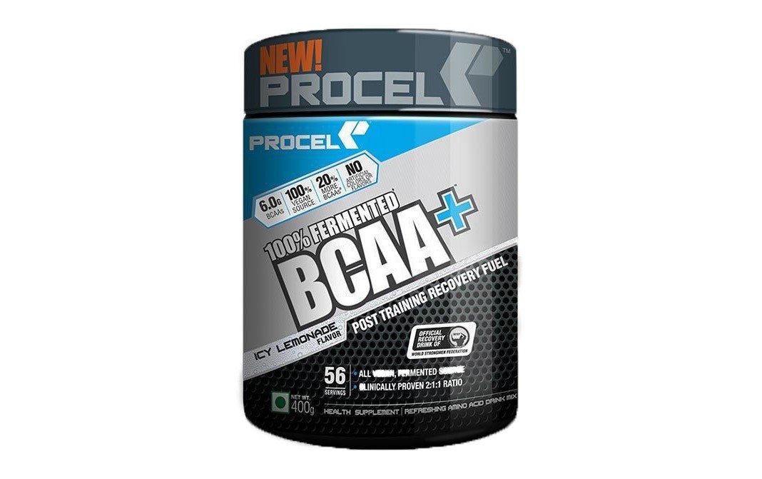 Procel 100% Fermented BCAA+ Icy Lemonade Flavor   Plastic Jar  400 grams